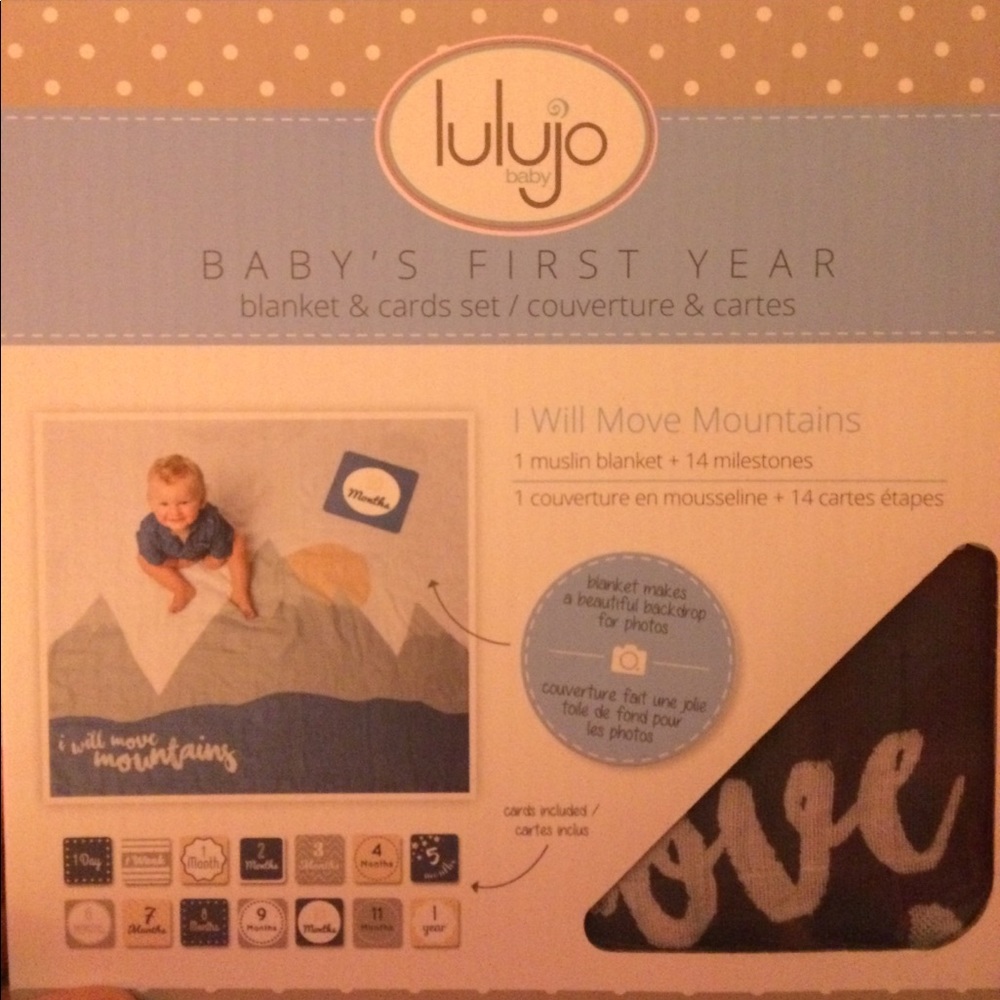 Baby’s First Year Blanket and Month Cards